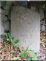 Milestone on the A494 at Cadole - west face