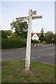 Old signpost at Nicker Hill / Normanton Lane junction