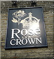 Sign on the Rose & Crown, Edgworth