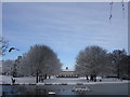 Rowheath Pavilion in the snow