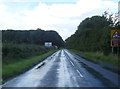 A718 nearing Leswalt roundabout