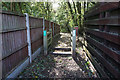 Path into Canklow Woods from Woodfoot Road