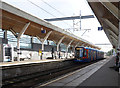 Tram Train on test at Rotherham Central Train Station