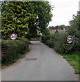 Start of the 30 zone, Frome Lane, Maiden Newton