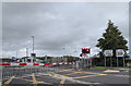 Waiting at the level crossing at Wool railway station