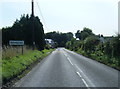 Bankend Road at Bankend village boundary