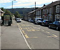 ST1892 : High Street bus stop and shelter, Ynysddu by Jaggery