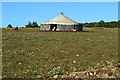 Pig pavilion near Roke Manor