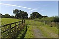 Gated field on the Old Boston Road