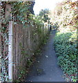 Path from the west side of Ponthir Road, Caerleon