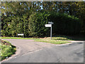 Road junction at Glebe Farm