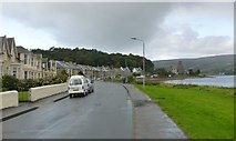NS0867 : Looking along the road from Ardbeg towards Port Bannatyne by Russel Wills