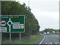 A1079 nears A1034 roundabout