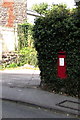 King George V postbox in an Abergavenny hedge