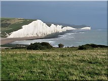 TV5197 : Looking across Cuckmere Haven towards the Seven Sisters by G Laird