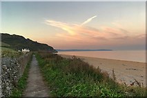 SX8241 : South West Coast Path out of Beesands by Philip Jeffrey