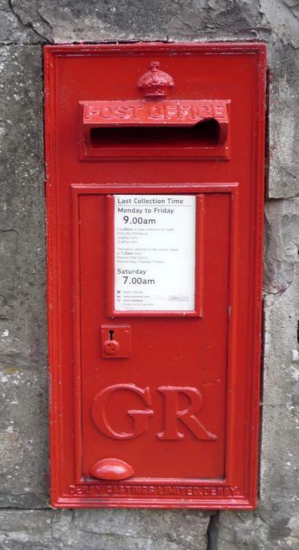 George V postbox on Robraine, Kirkby... © JThomas :: Geograph Britain ...