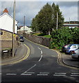 North along Pant Lane, Abergavenny