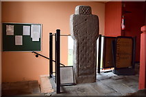 H5351 : Stone cross, Clogher Cathedral by Kenneth  Allen
