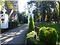 Entrance to The Manor from Edgwarebury Lane