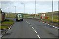 HU4329 : Bus Stop on the A970 at Cunningsburgh by David Dixon