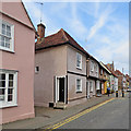 Saffron Walden: historic houses on Castle Street