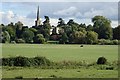 SO9137 : View to Bredon church by Philip Halling