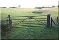 Gate next to the path