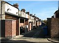 Alley between two terraces