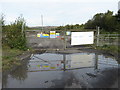 Entrance gates to the former Tower Surface Mine site