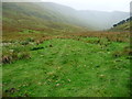 NY4415 : Faint quad bike tracks in Ramps Gill by Christine Johnstone