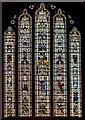 SP0202 : Medieval Stained glass window, St John the Baptist church, Cirencester by Julian P Guffogg