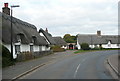 Cottages on a corner of the road, Lode