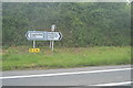 Road sign, A379, Aveton Gifford