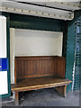 Hendon Central tube station - bench