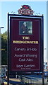 Sign for the Bridgewater, Oldham