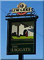 Sign for the Haggate public house, Royton