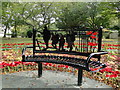 Memorial seat in Belle Vue Park, Lowestoft