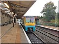SJ3250 : The 09.39 Wrexham General to Cardiff Central train has just departed by Richard Hoare