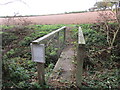 SK6766 : Footbridge at the beginning of a permissive path by Jonathan Thacker