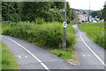 Path leading to the west towpath of the Leeds and Liverpool Canal