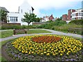 Small public garden on Bridlington seafront