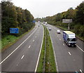 West along the M4 motorway, Morriston, Swansea