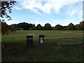 TL9426 : Cricket Ground & Pavilion on Fordham Heath by Geographer
