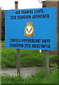 Air Training Corps 2318 Squadron Aberkenfig name sign