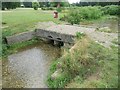 SU8694 : Hughenden Stream: Twin pipe culvert crossing in Hughenden Park by Nigel Cox