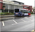 Metro bus outside Morriston Hospital, Swansea