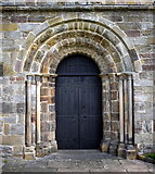 SD6178 : Norman doorway, St Mary's church, Kirkby Lonsdale by Bill Harrison