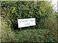 Penlan Hall Lane sign