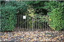 NS5568 : Gate to electricity substation by Richard Sutcliffe